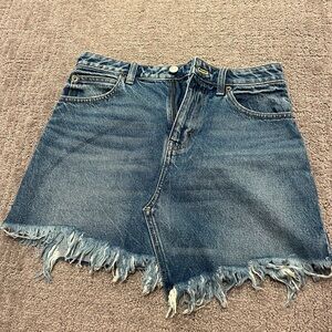 Free people mini denim skirt